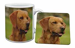 Fox Red Labrador Mug and Coaster Set