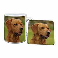 Fox Red Labrador Mug and Coaster Set