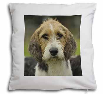 Welsh Fox Terrier Dog Soft White Velvet Feel Scatter Cushion