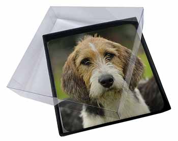 4x Welsh Fox Terrier Dog Picture Table Coasters Set in Gift Box