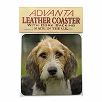 Welsh Fox Terrier Dog Single Leather Photo Coaster
