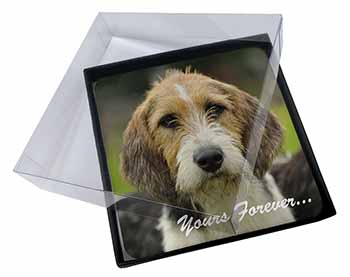 4x Welsh Fox Terrier Dog "Yours Forever..." Picture Table Coasters Set in Gift B