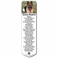 Alsatian/ German Shepherd Dog Bookmark, Book mark, Printed full colour