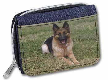 Alsatian/ German Shepherd Dog Unisex Denim Purse Wallet