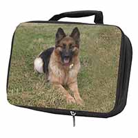 Alsatian/ German Shepherd Dog Black Insulated School Lunch Box/Picnic Bag