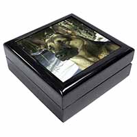 German Shepherd Dog in Snow Keepsake/Jewellery Box