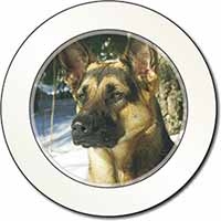 German Shepherd Dog in Snow Car or Van Permit Holder/Tax Disc Holder