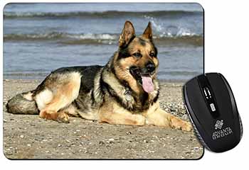 German Shepherd Dog on Beach Computer Mouse Mat