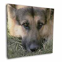 German Shepherd Square Canvas 12"x12" Wall Art Picture Print