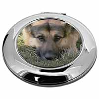 German Shepherd Make-Up Round Compact Mirror