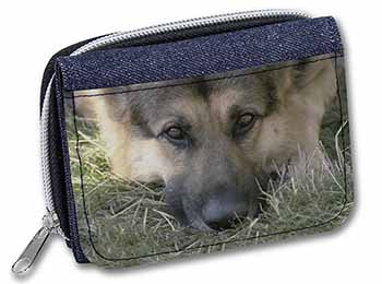 German Shepherd Unisex Denim Purse Wallet