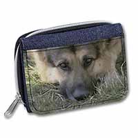 German Shepherd Unisex Denim Purse Wallet