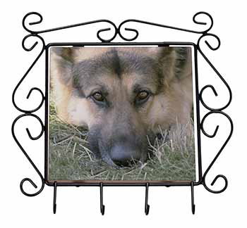 German Shepherd Wrought Iron Key Holder Hooks