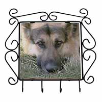 German Shepherd Wrought Iron Key Holder Hooks