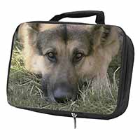 German Shepherd Black Insulated School Lunch Box/Picnic Bag