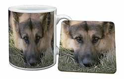 German Shepherd Mug and Coaster Set