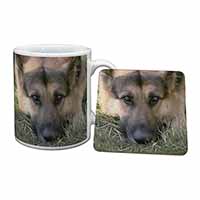 German Shepherd Mug and Coaster Set