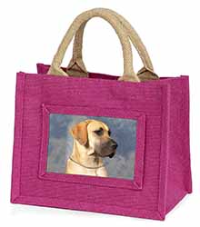 Fawn Great Dane Little Girls Small Pink Jute Shopping Bag