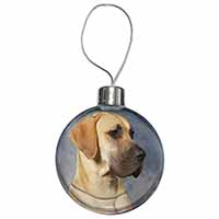 Fawn Great Dane Christmas Bauble