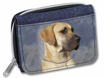 Fawn Great Dane Unisex Denim Purse Wallet