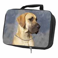 Fawn Great Dane Black Insulated School Lunch Box/Picnic Bag