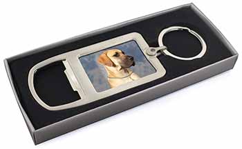 Fawn Great Dane Chrome Metal Bottle Opener Keyring in Box