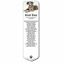 Great Dane Bookmark, Book mark, Printed full colour