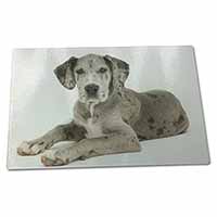 Large Glass Cutting Chopping Board Great Dane