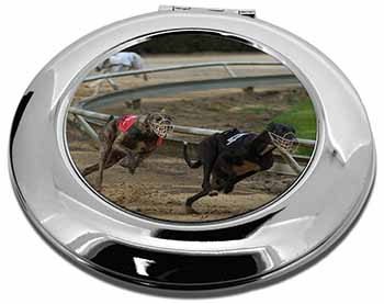 Greyhound Dog Racing Make-Up Round Compact Mirror