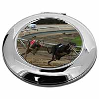 Greyhound Dog Racing Make-Up Round Compact Mirror