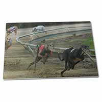 Large Glass Cutting Chopping Board Greyhound Dog Racing