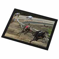 Greyhound Dog Racing Black Rim High Quality Glass Placemat