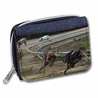 Greyhound Dog Racing Unisex Denim Purse Wallet