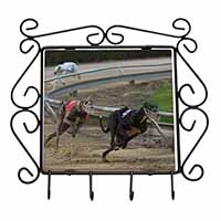 Greyhound Dog Racing Wrought Iron Key Holder Hooks