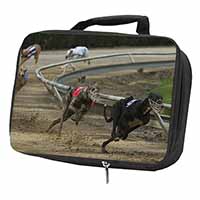 Greyhound Dog Racing Black Insulated School Lunch Box/Picnic Bag