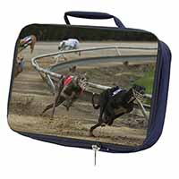 Greyhound Dog Racing Navy Insulated School Lunch Box/Picnic Bag