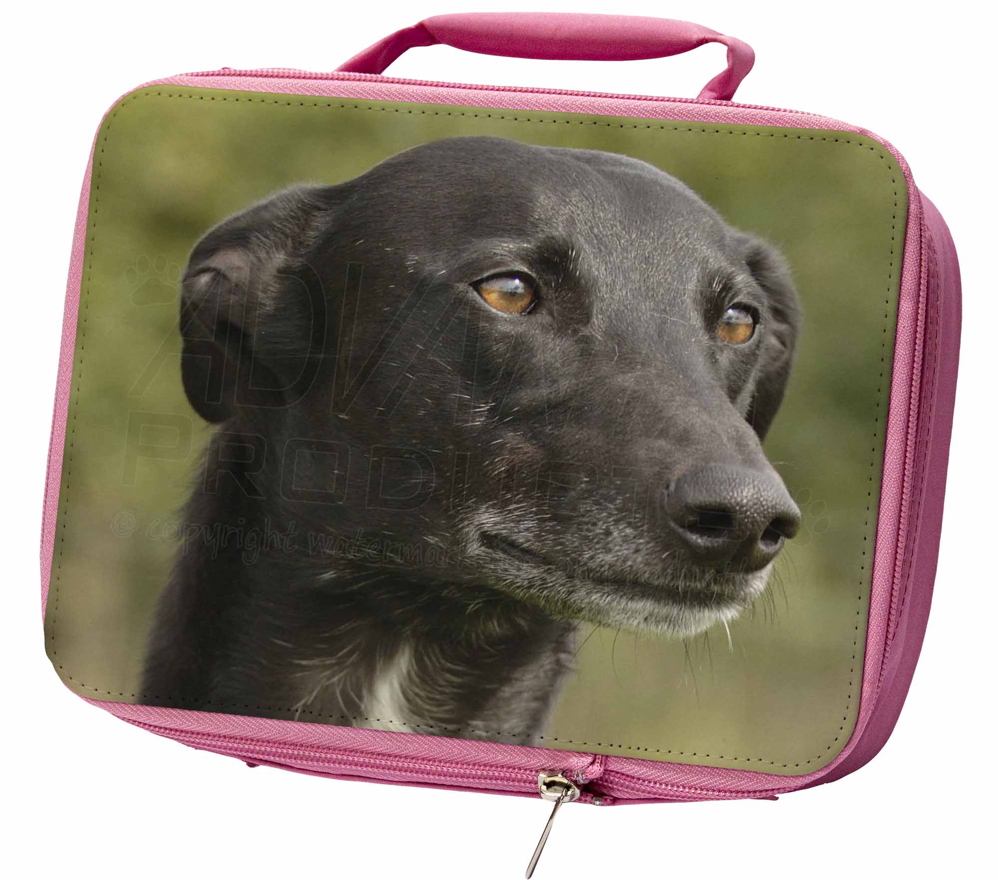 AD-BUT2LBP Bull Terrier Dog Insulated Pink School Lunch Box Bag