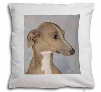 Greyhound Dog Soft White Velvet Feel Scatter Cushion - Advanta Group®