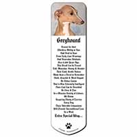 Greyhound Dog Bookmark, Book mark, Printed full colour - Advanta Group®