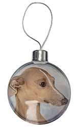 Greyhound Dog Christmas Bauble