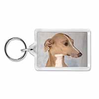 Greyhound Dog Photo Keyring printed full colour - Advanta Group®