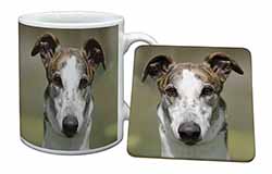 Greyhound Dog Mug and Coaster Set