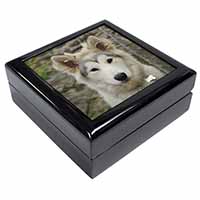 A Pretty Siberian Husky Puppy Dog Keepsake/Jewellery Box