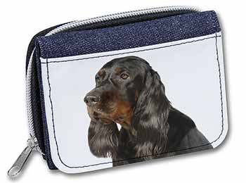 Gordon Setter Dog Unisex Denim Purse Wallet