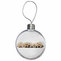 Five Golden Retriever Puppy Dogs Christmas Bauble