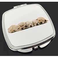Five Golden Retriever Puppy Dogs Make-Up Compact Mirror
