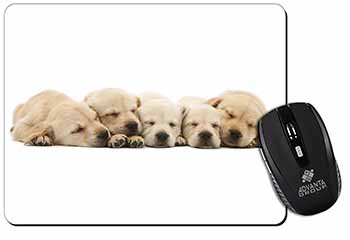 Five Golden Retriever Puppy Dogs Computer Mouse Mat