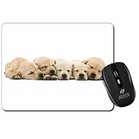 Five Golden Retriever Puppy Dogs Computer Mouse Mat