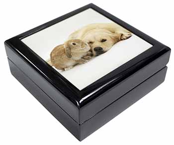 Golden Retriever and Rabbit Keepsake/Jewellery Box