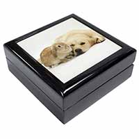 Golden Retriever and Rabbit Keepsake/Jewellery Box